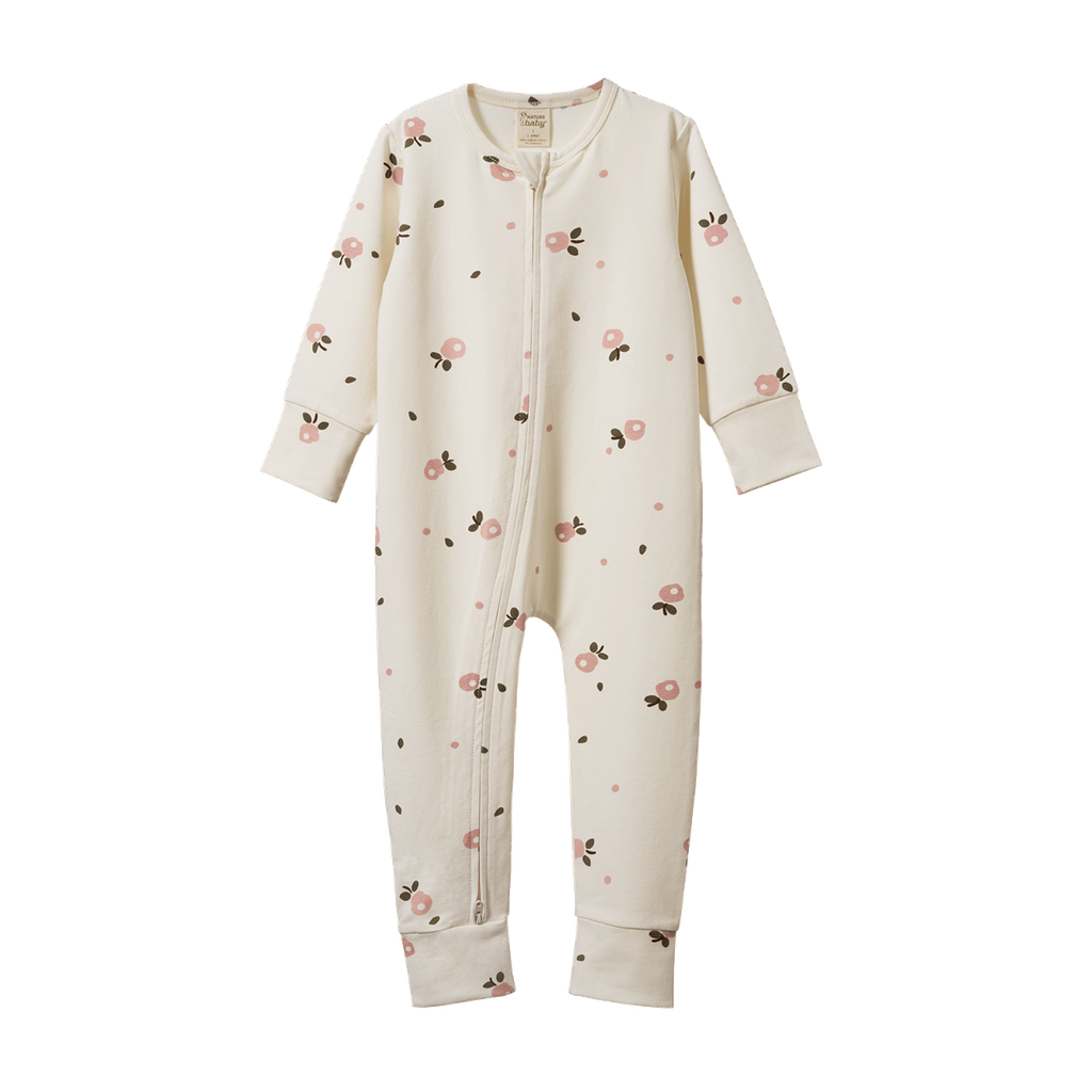 Dreamlands Suit Toddler - Posey Blossom Peach Print | Nature Baby