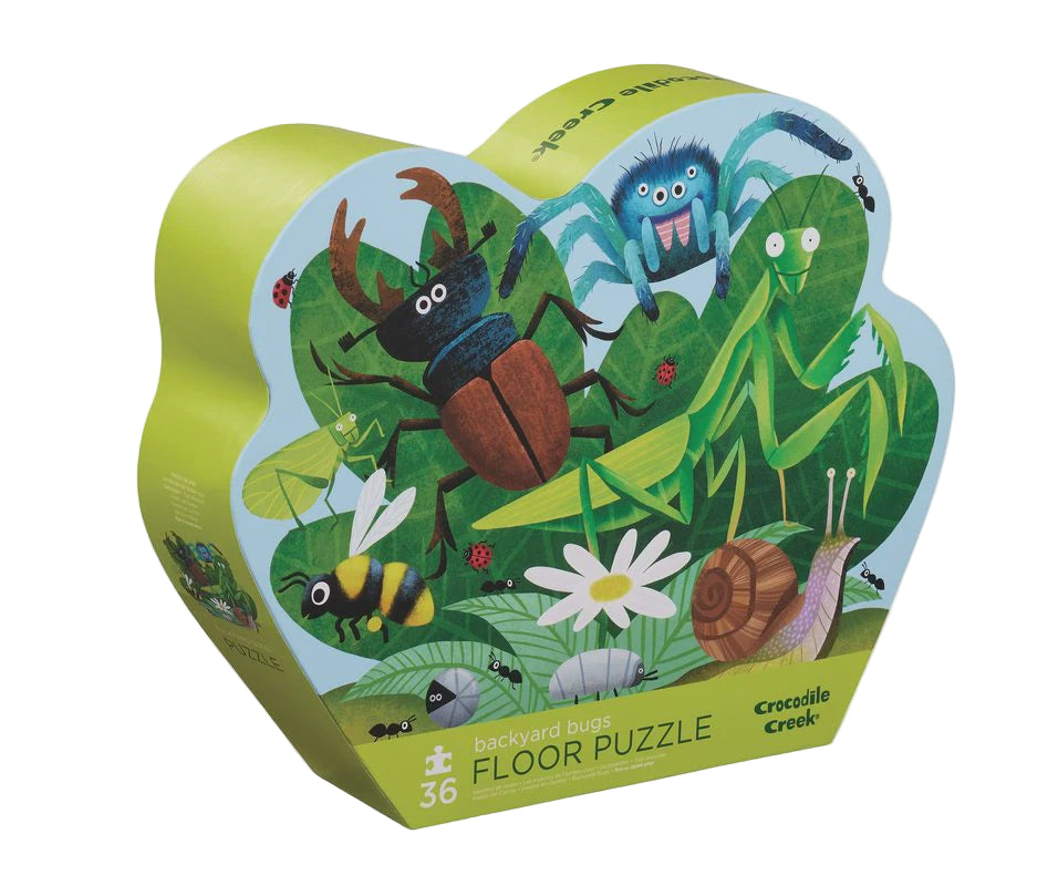 36 Piece Floor Puzzle - Backyard Bugs | Crocodile Creek