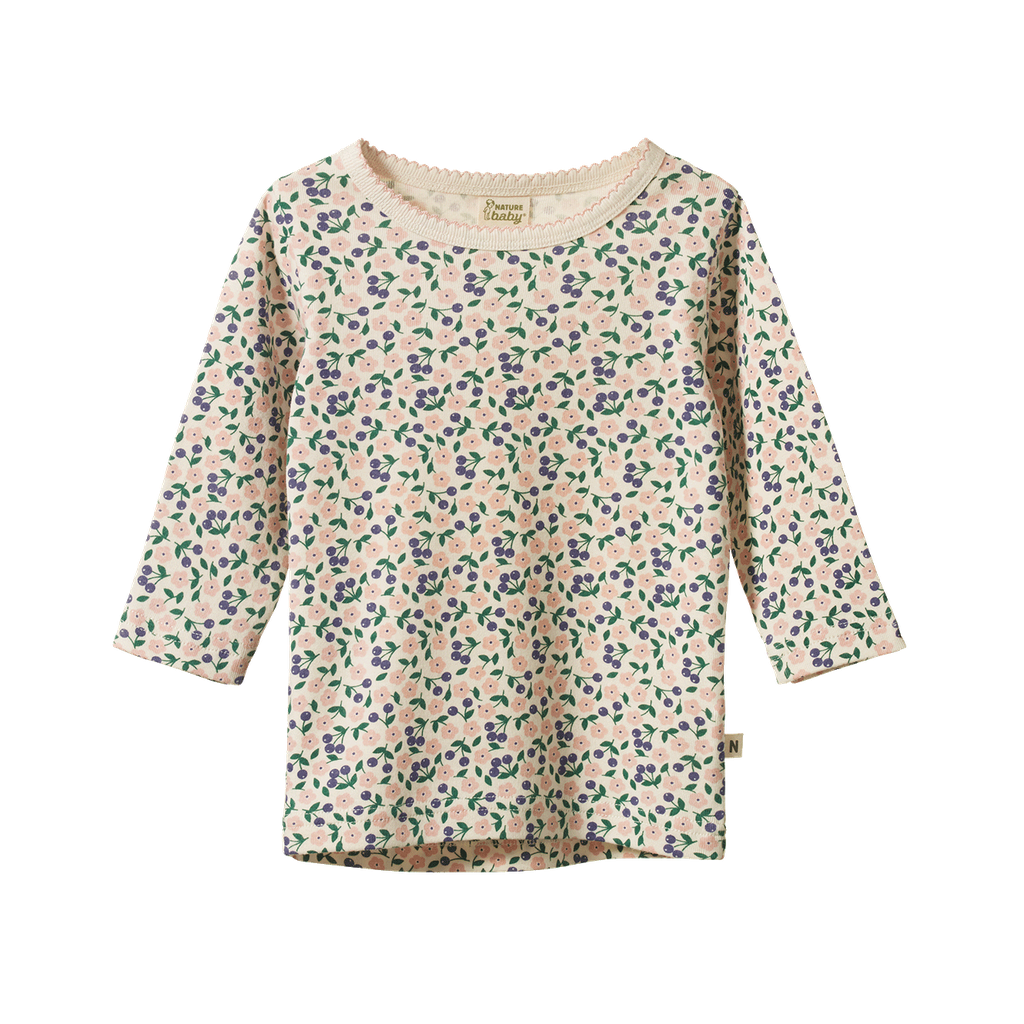 LONG SLEEVE CLOUD TEE, Briarwood Print | Nature Baby