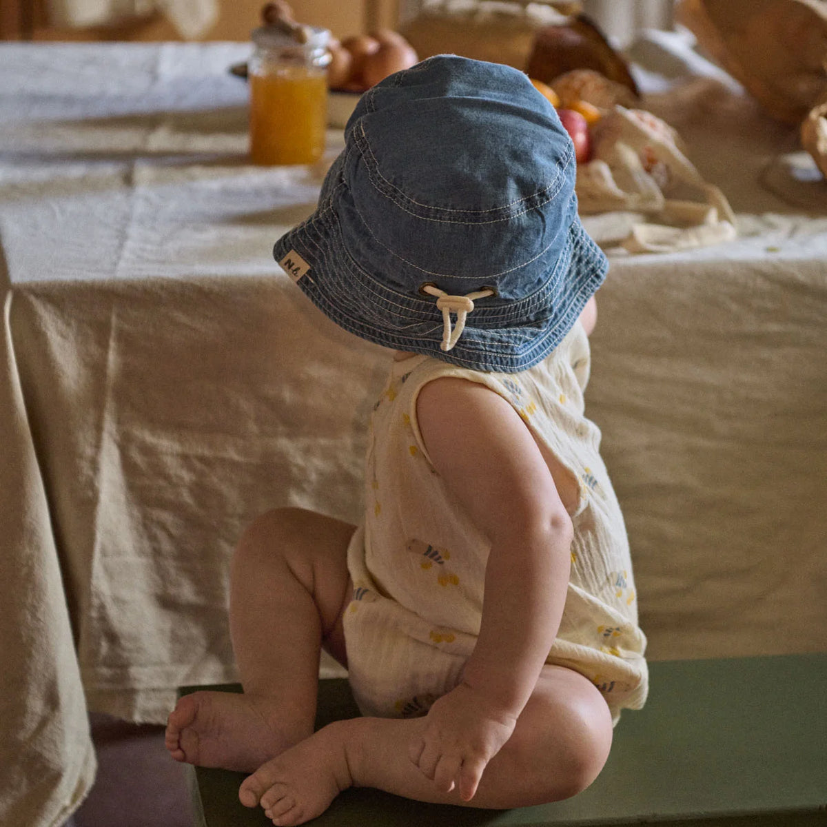 CEDAR SUIT MUSLIN - Fish Fable Print | Nature Baby