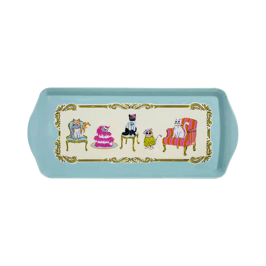 Cool Cats Small Serving Tray in Multicolour | Ulster Weavers
