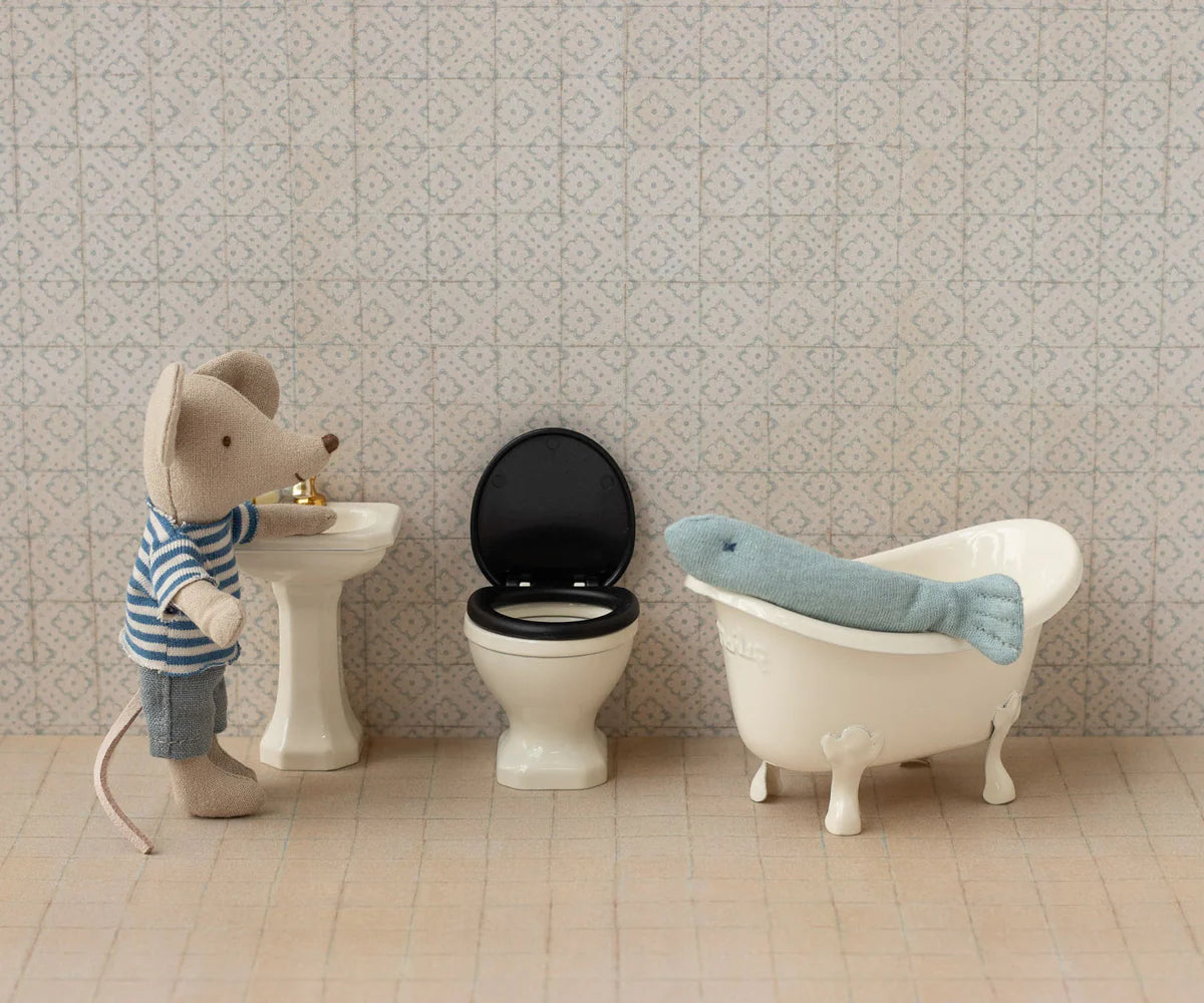 WC Toilet Little Mouse Off White | Maileg