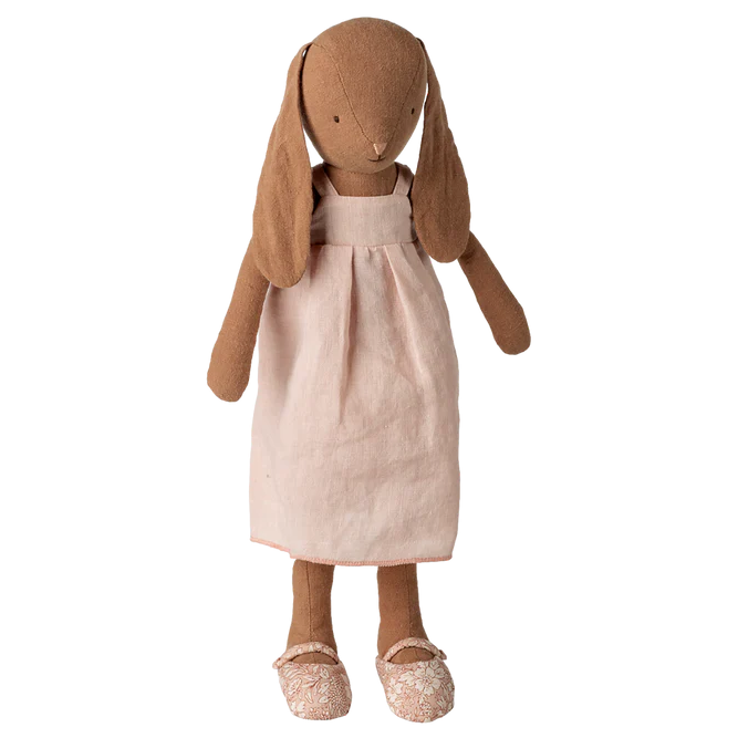 Bunny Size 3 - Chocolate Brown Dress and Shoes | Maileg