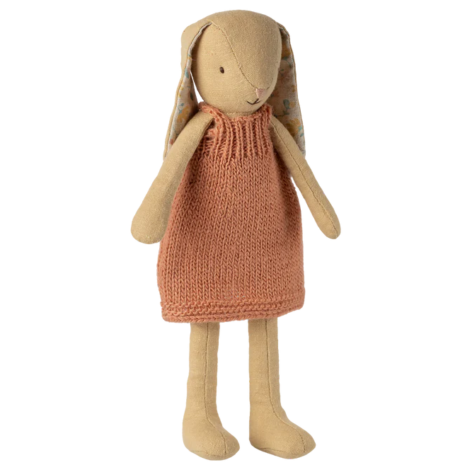 Bunny Size 2 - Cream Yellow Knitted Dress | Maileg