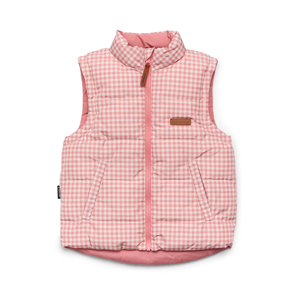 Reversible Eco-Vest - Rose Gingham | Crywolf