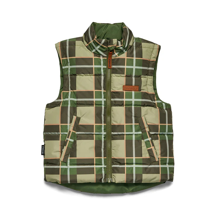 Reversible Eco-Vest - Field Plaid | Crywolf