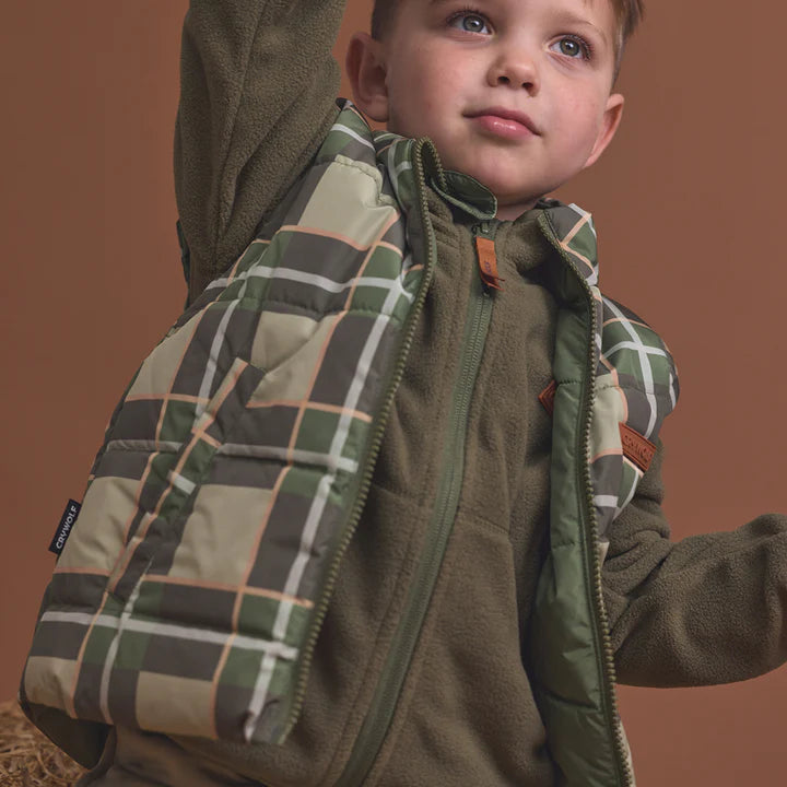 Reversible Eco-Vest - Field Plaid | Crywolf