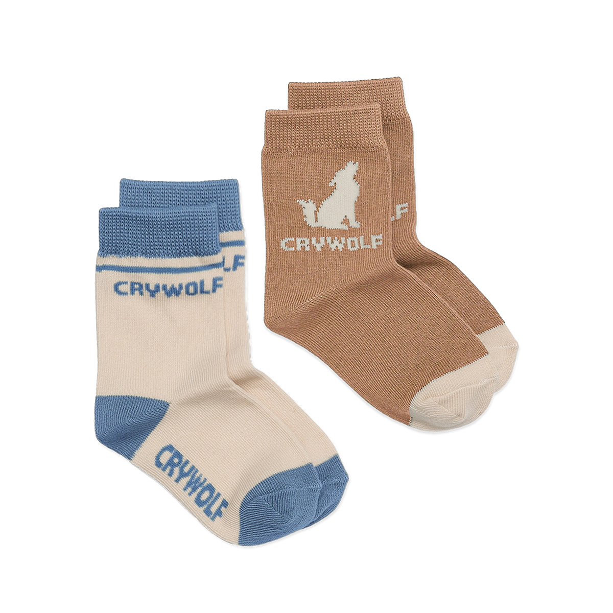 SOCK 2-PACK || Tan/Southern Blue | Crywolf
