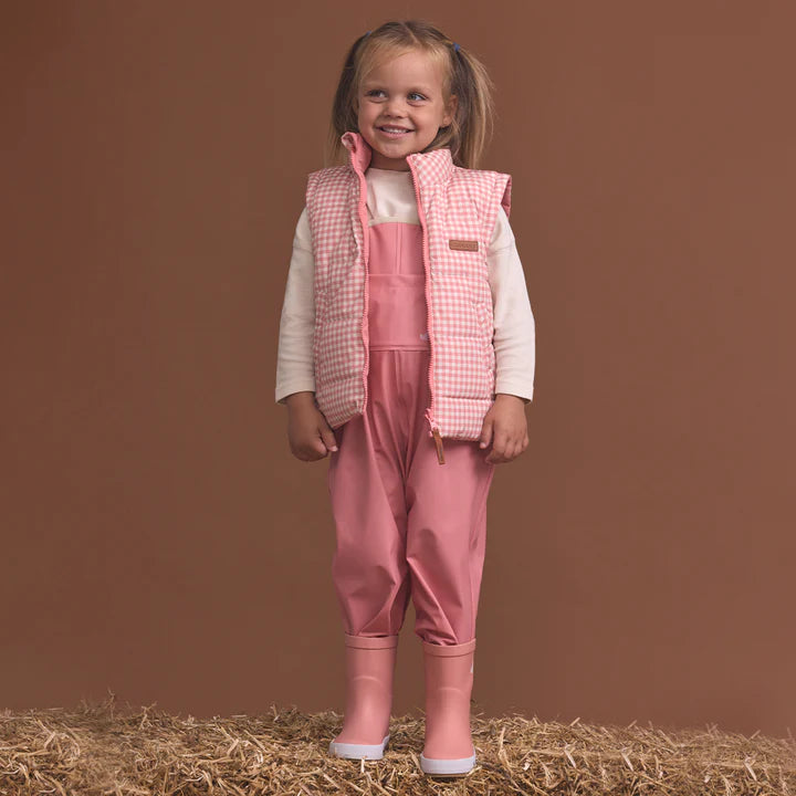 Reversible Eco-Vest - Rose Gingham | Crywolf