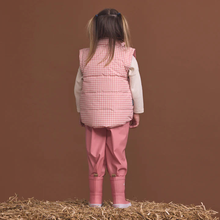 Reversible Eco-Vest - Rose Gingham | Crywolf