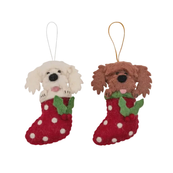 Cavoodle/Cockapoo in Stocking - Brown | Pashom