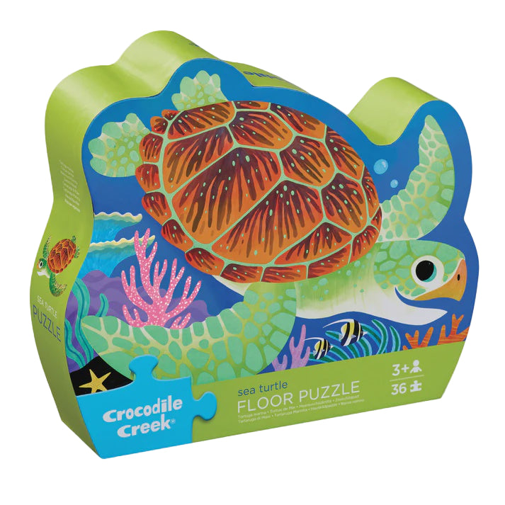 36 Piece Foil Puzzle Sea Turtle | Crocodile Creek