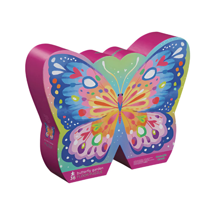 36 Piece Foil Puzzle Butterfly Garden | Crocodile Creek