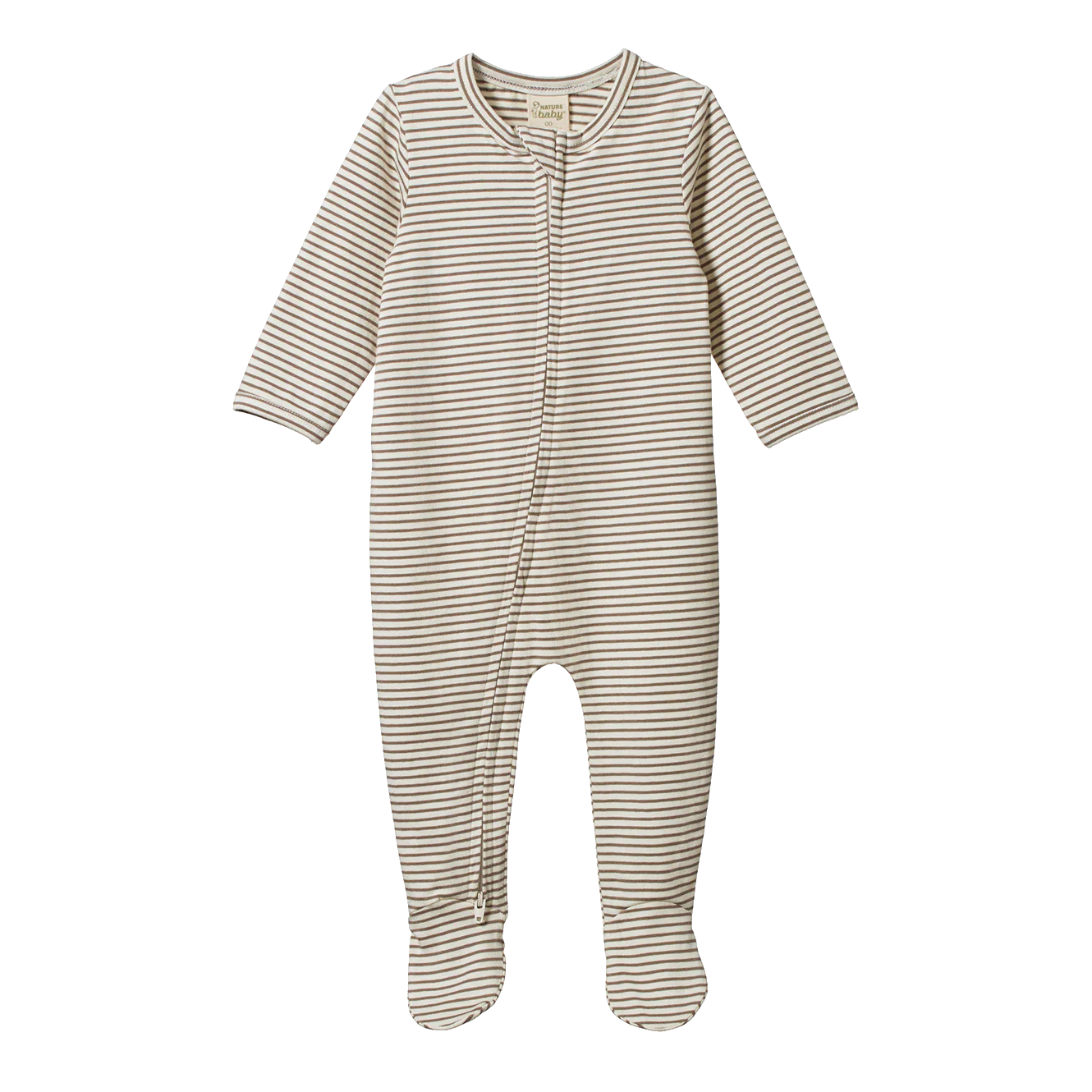 DREAMLANDS SUIT - Mushroom Pinstripe | Nature Baby