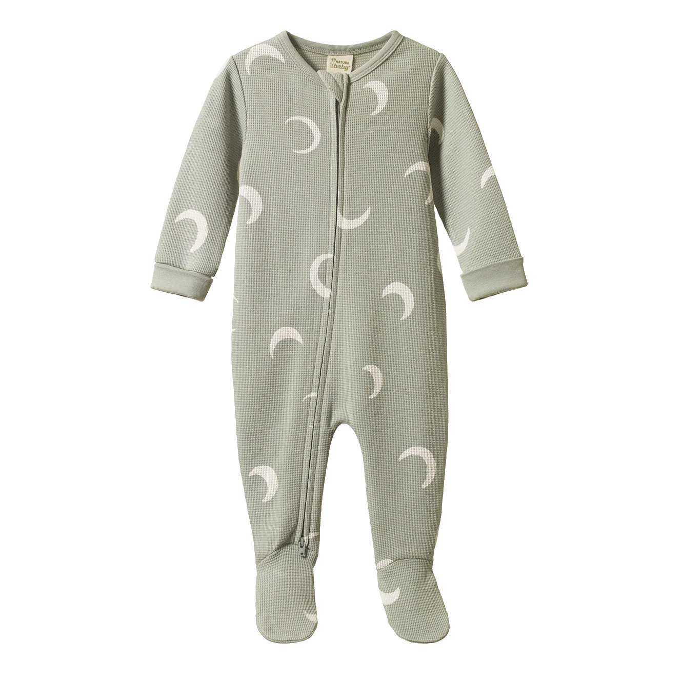 DREAMLANDS SUIT WAFFLE - Crescent Print | Nature Baby