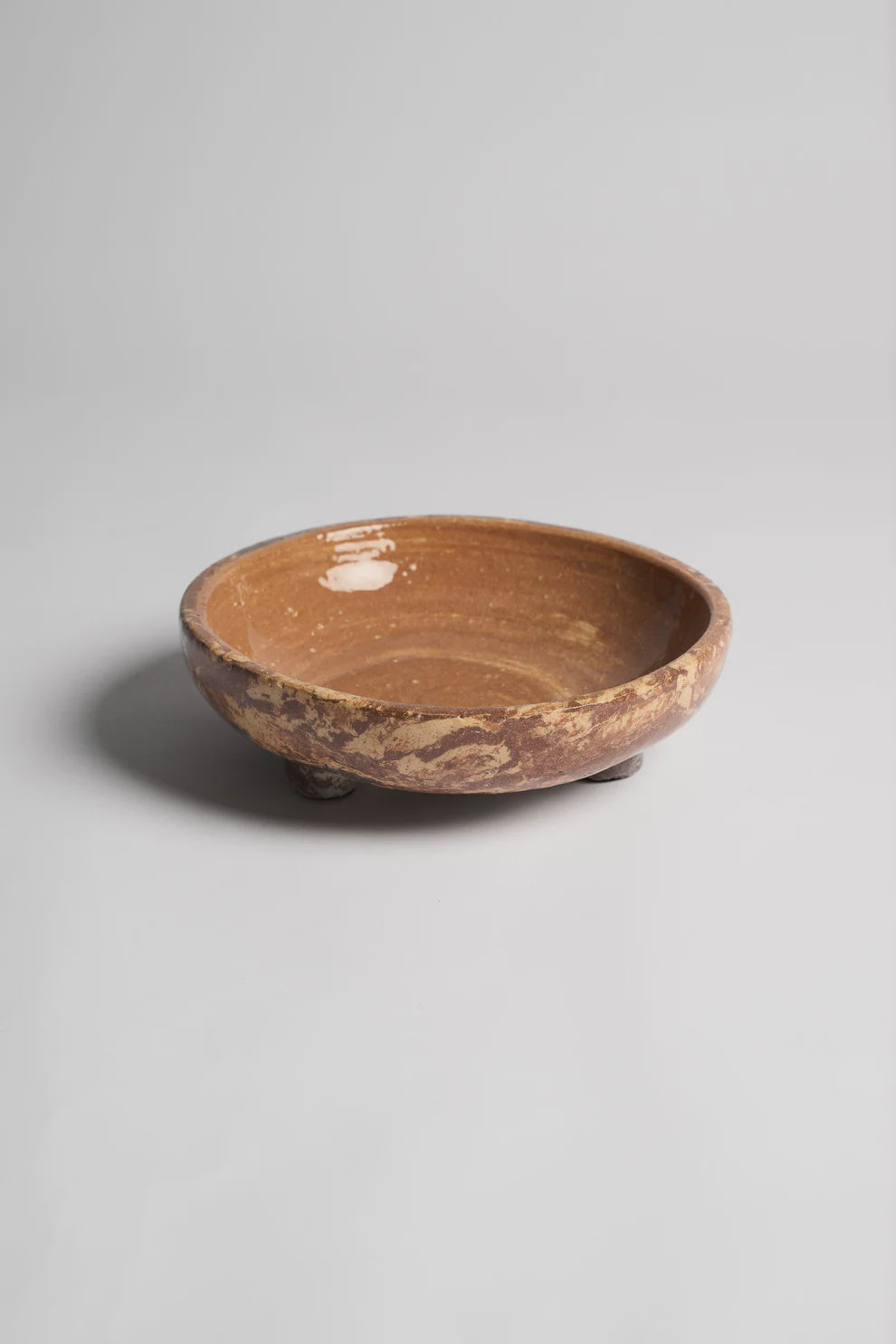 Harvenwood Footed Bowl - Small - Sand/Brown | Ned Collections