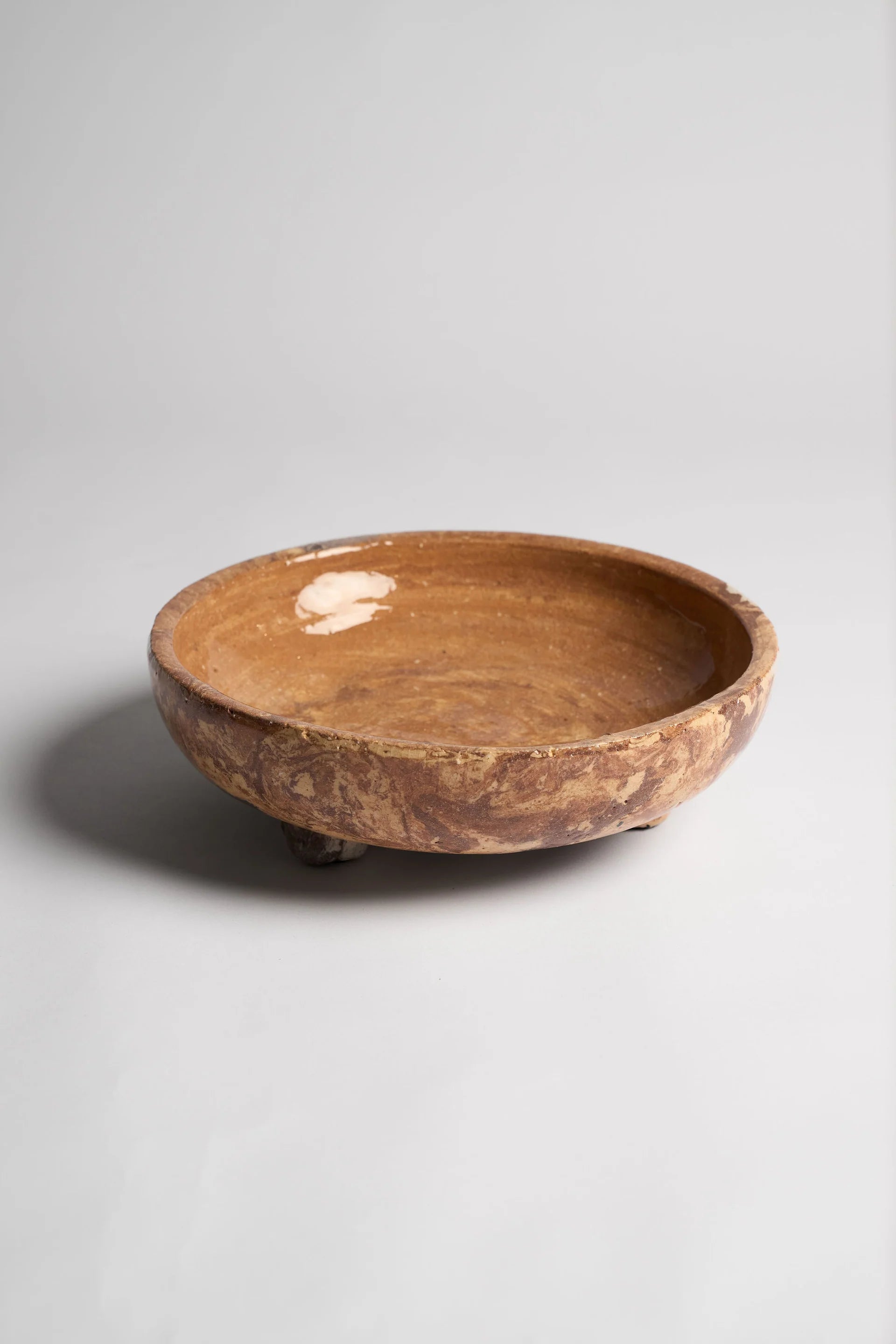 Harvenwood Footed Bowl - Large - Sand/Brown | Ned Collections