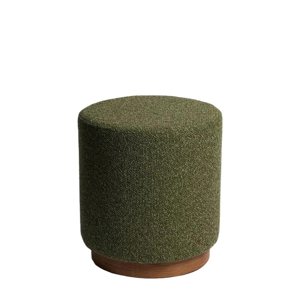 Hickory Small Ottoman - Forest | Ned Collections