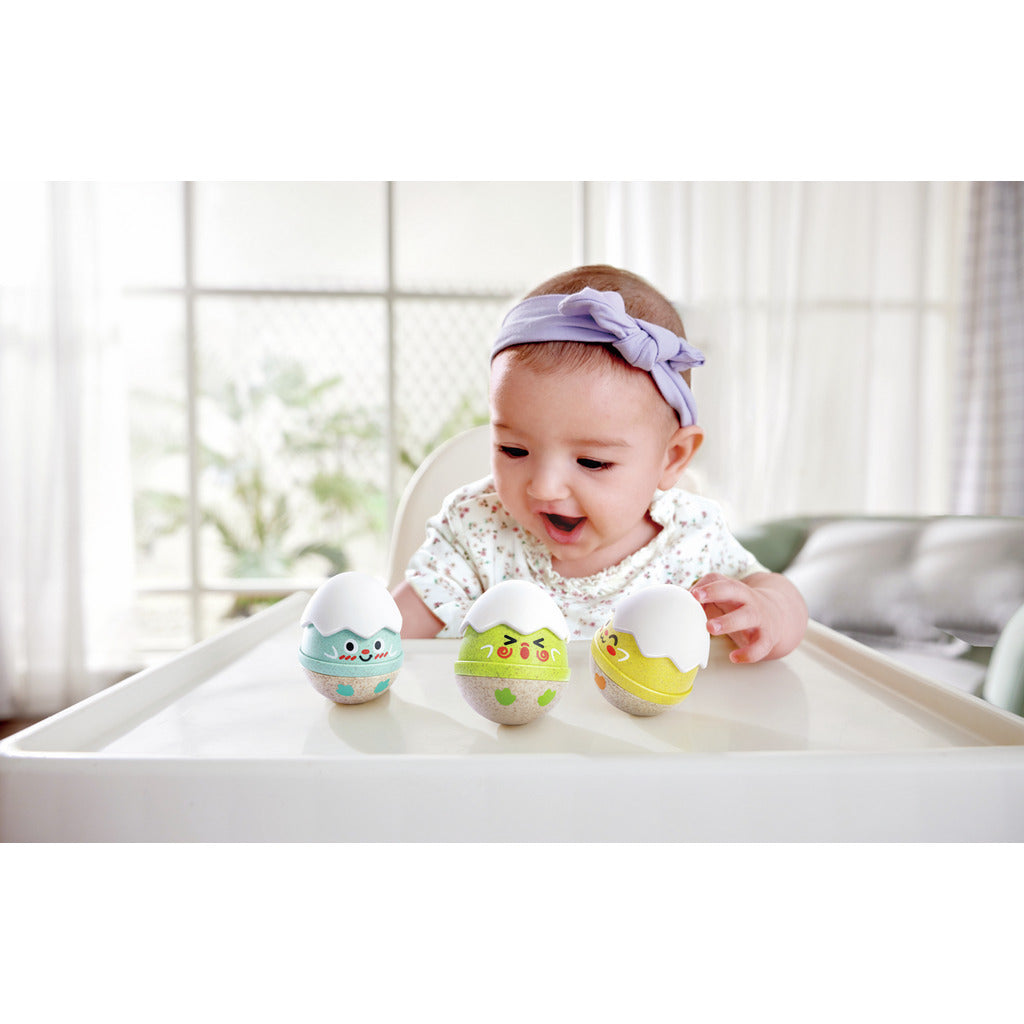 Happy Hatching Wobble Rattles | Hape