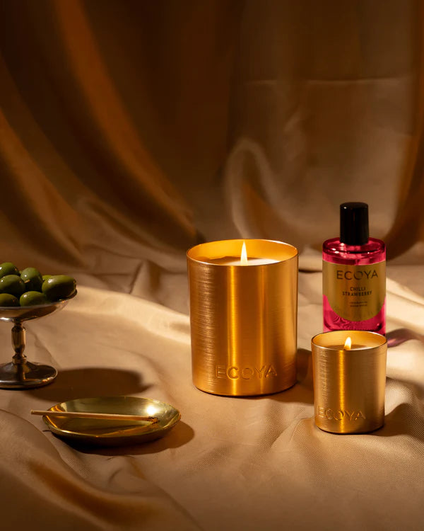 Chilli Strawberry Mini Goldie Candle Holiday Collection | Ecoya
