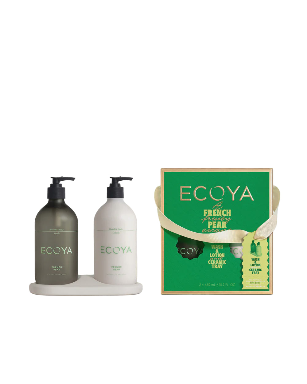French Pear Bathroom Gift Set Holiday Collection | Ecoya