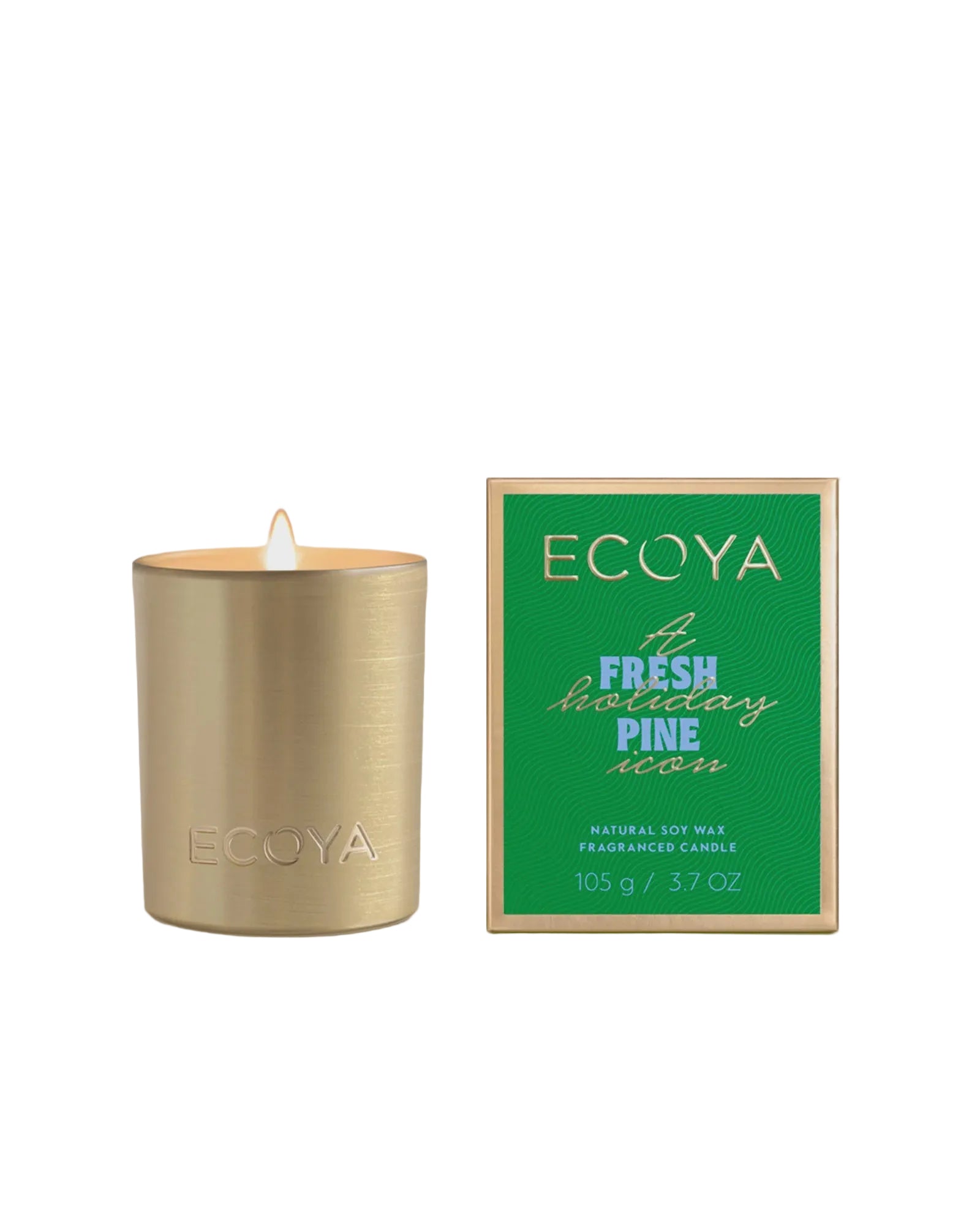 Holiday: Fresh Pine Mini Goldie Candle | Ecoya