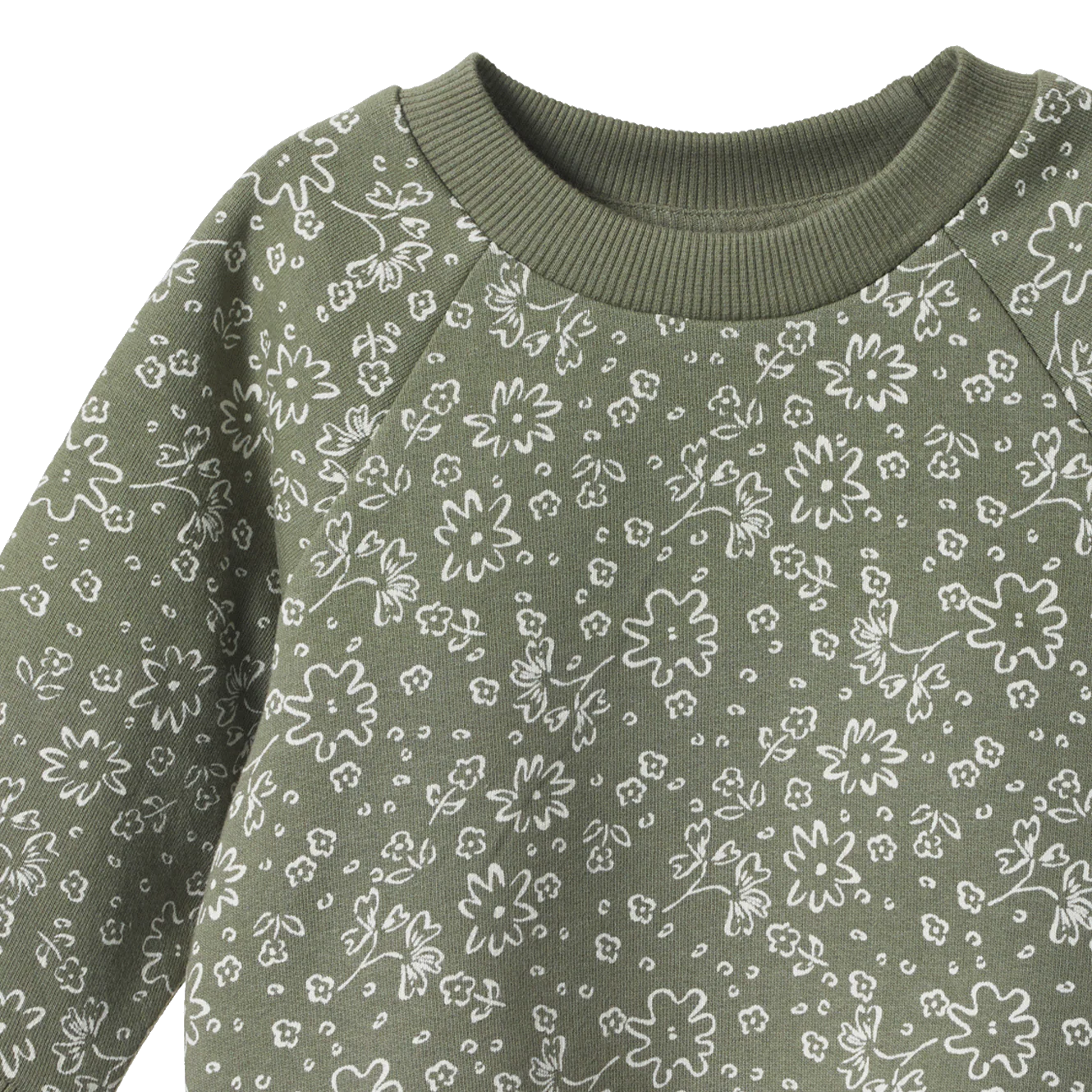 EMERSON SWEATER - Bloomsbury Nettle Print | Nature Baby