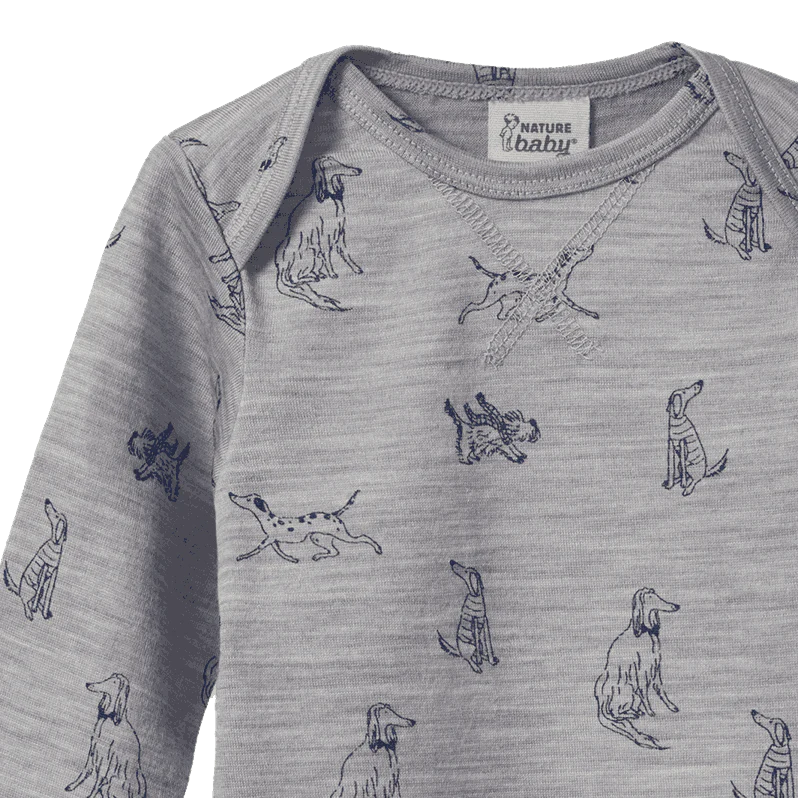 MERINO ESSENTIAL TEE | Best Friend Print Merino | Nature Baby