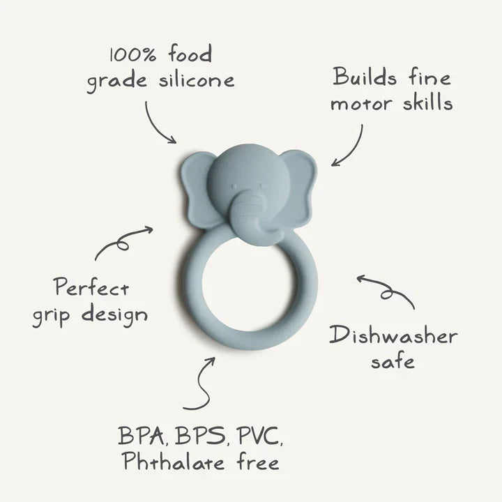 Teether Elephant - Cloud | Mushie