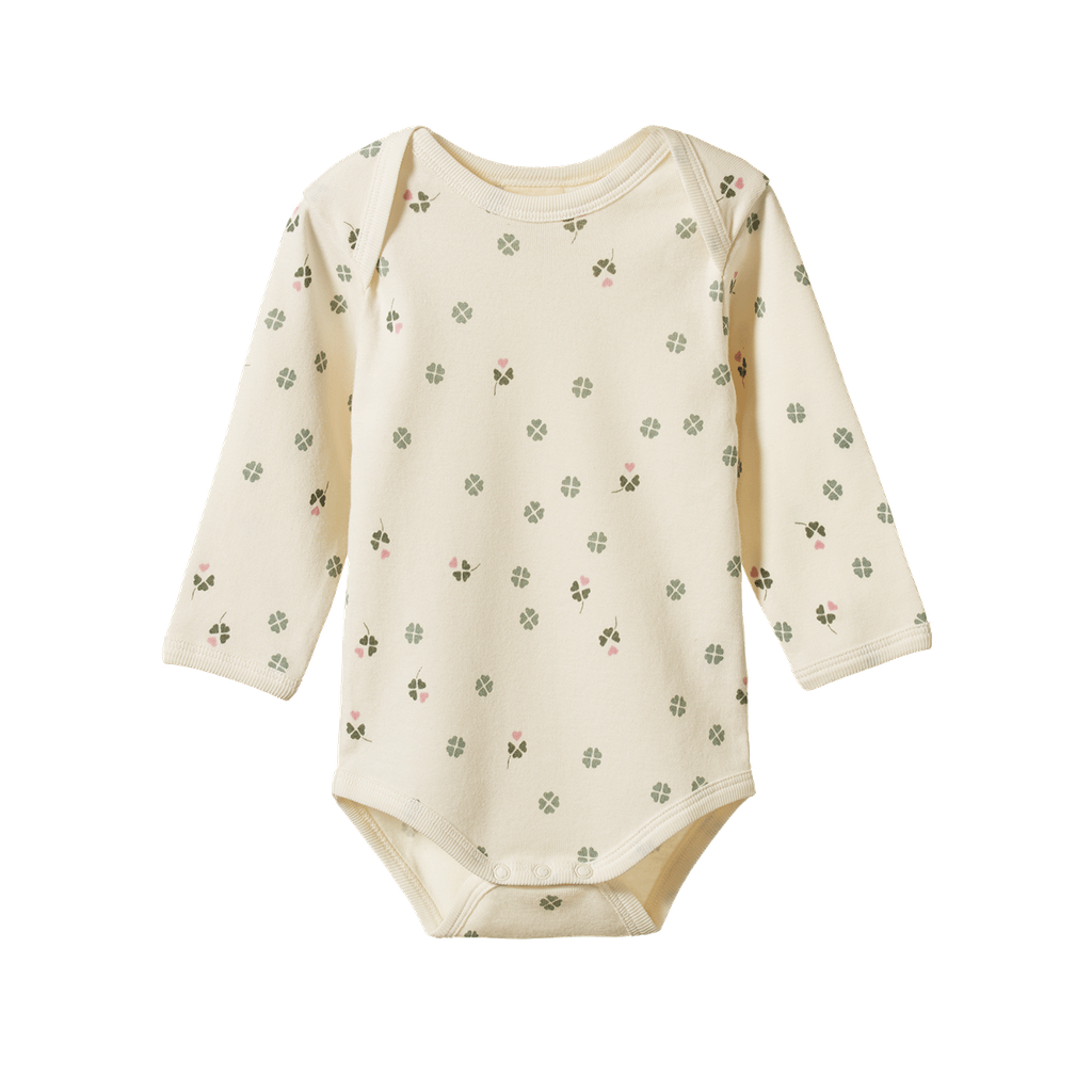 LONG SLEEVE BODYSUIT - Lucky Print | Nature Baby