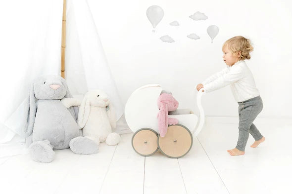 Pram Walker - White | Kinderfeets
