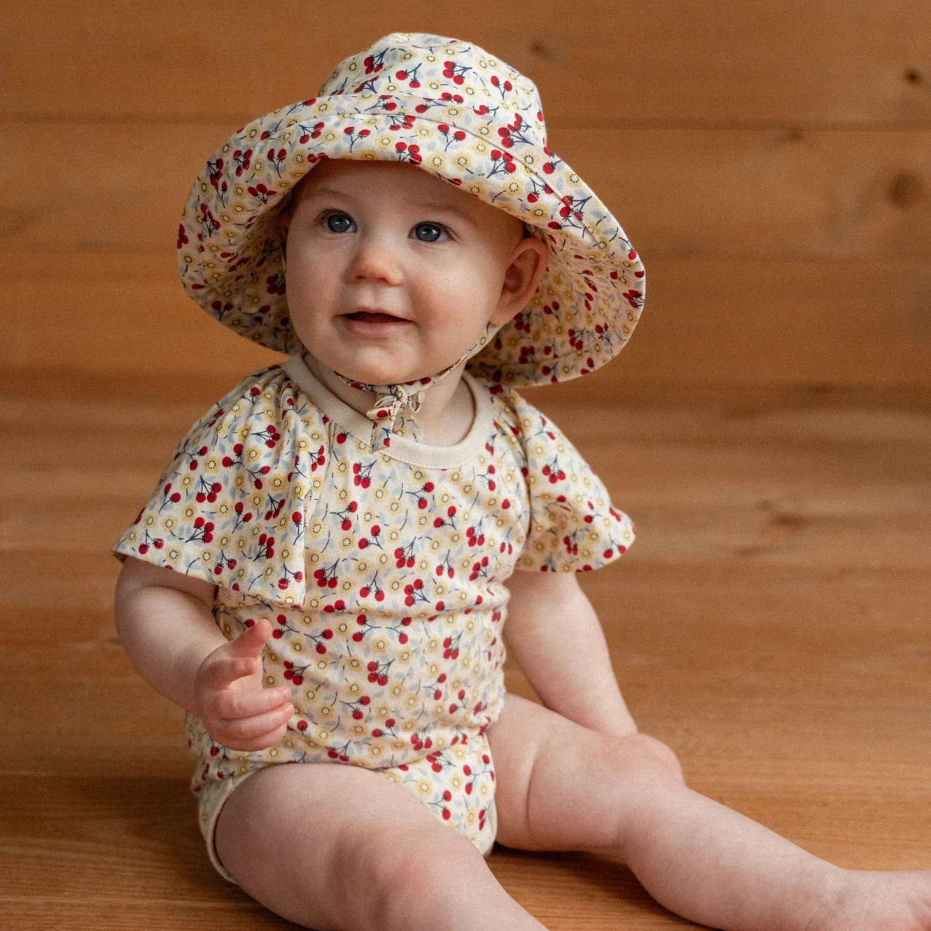 FAYE BODYSUIT - Kitchen Garden Print | Nature Baby