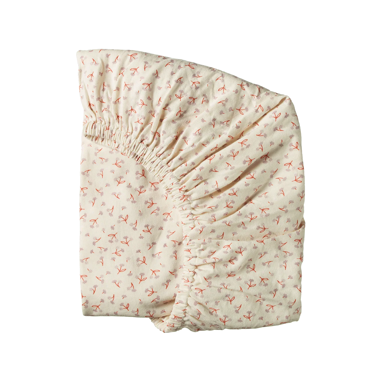 FITTED SHEET JERSEY - Dandelion Print - Cot | Nature Baby