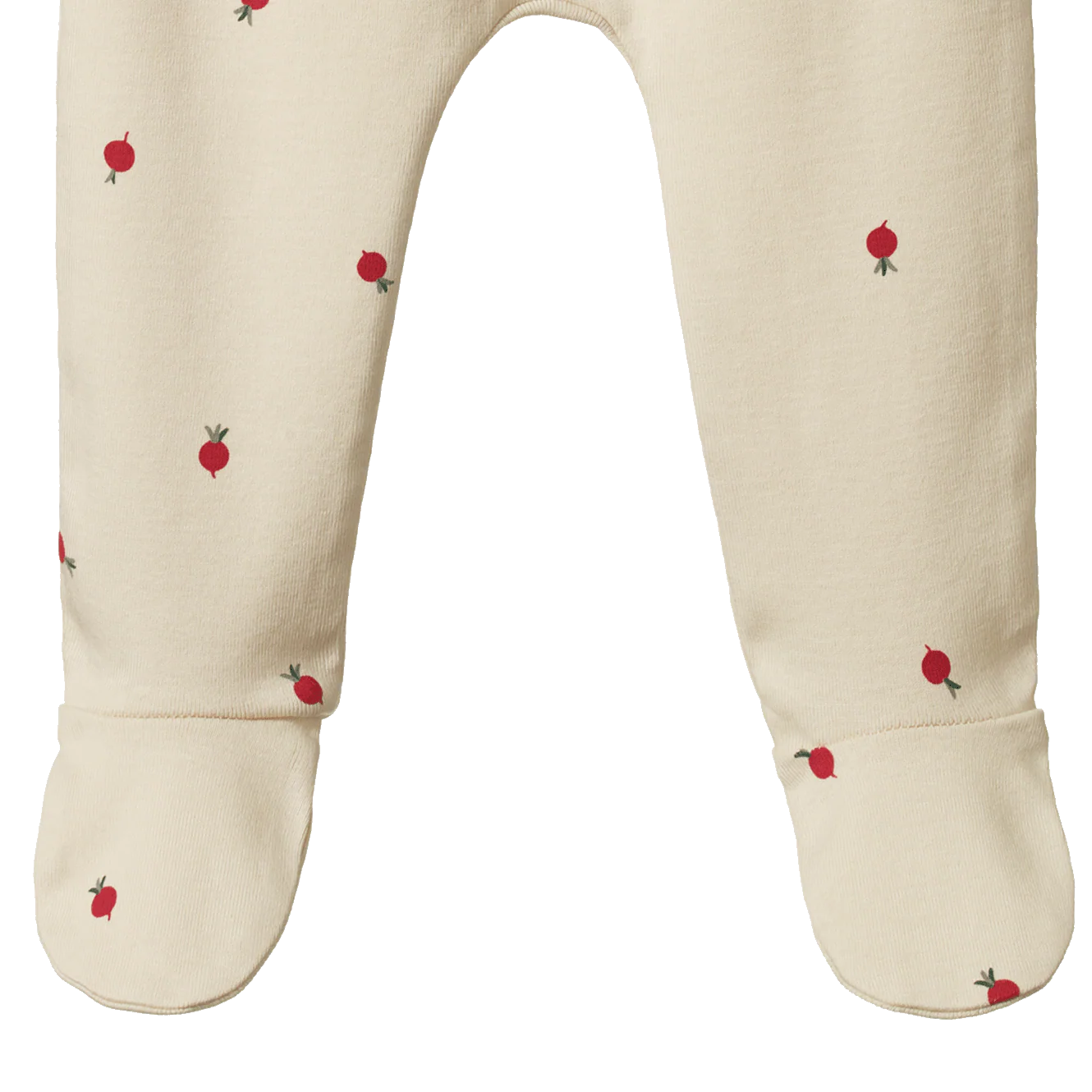 FOOTED ROMPERS - Radish Print | Nature Baby
