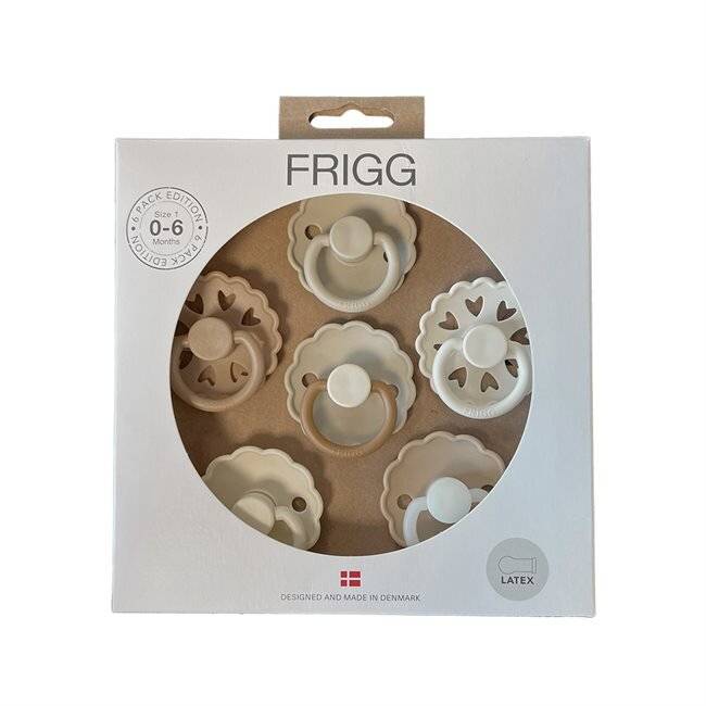 6-Pack Pacifiers - Round Latex - Cinnamon Charm | Frigg