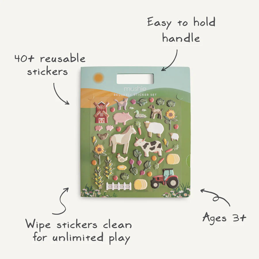 Reusable Sticker Set - Farm | Mushie