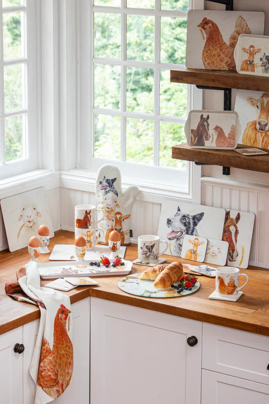 Farmyard Faces 2 4pk Egg Cup |  Ashdene