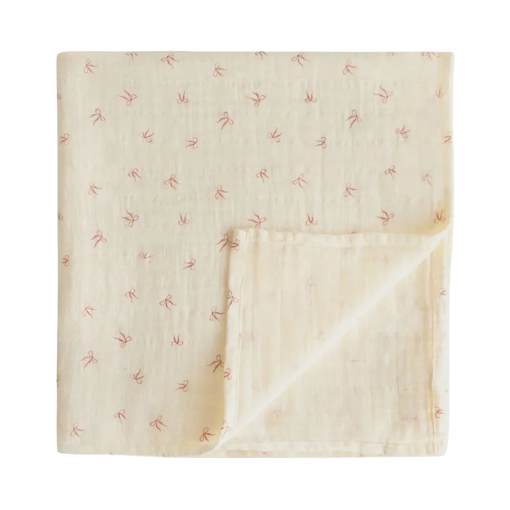 Swaddle - Bows | Mushie