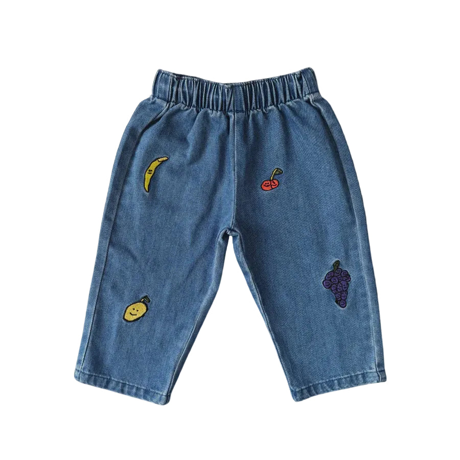Organic Fruit Salad Denim Pants | Grown