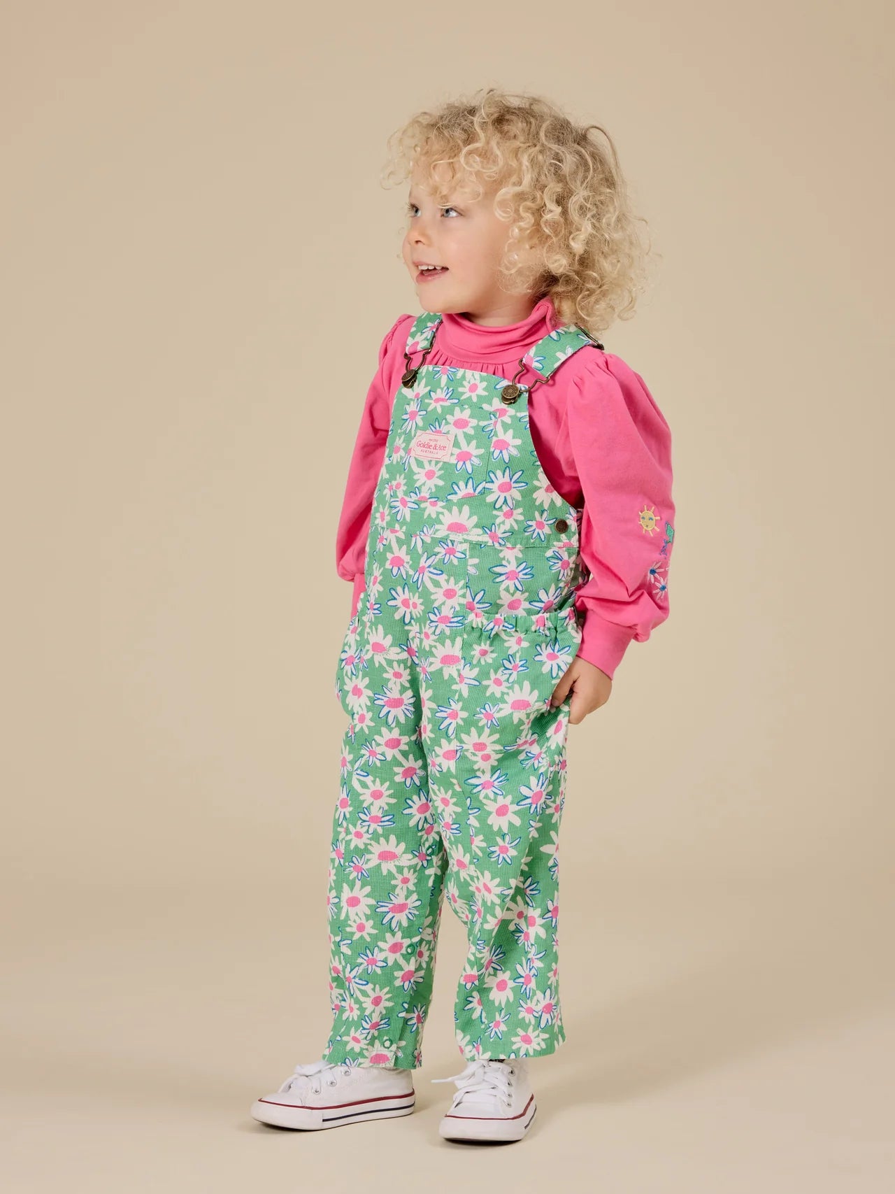 Daisy Patch Austin Pocket Overalls | Goldie and Ace