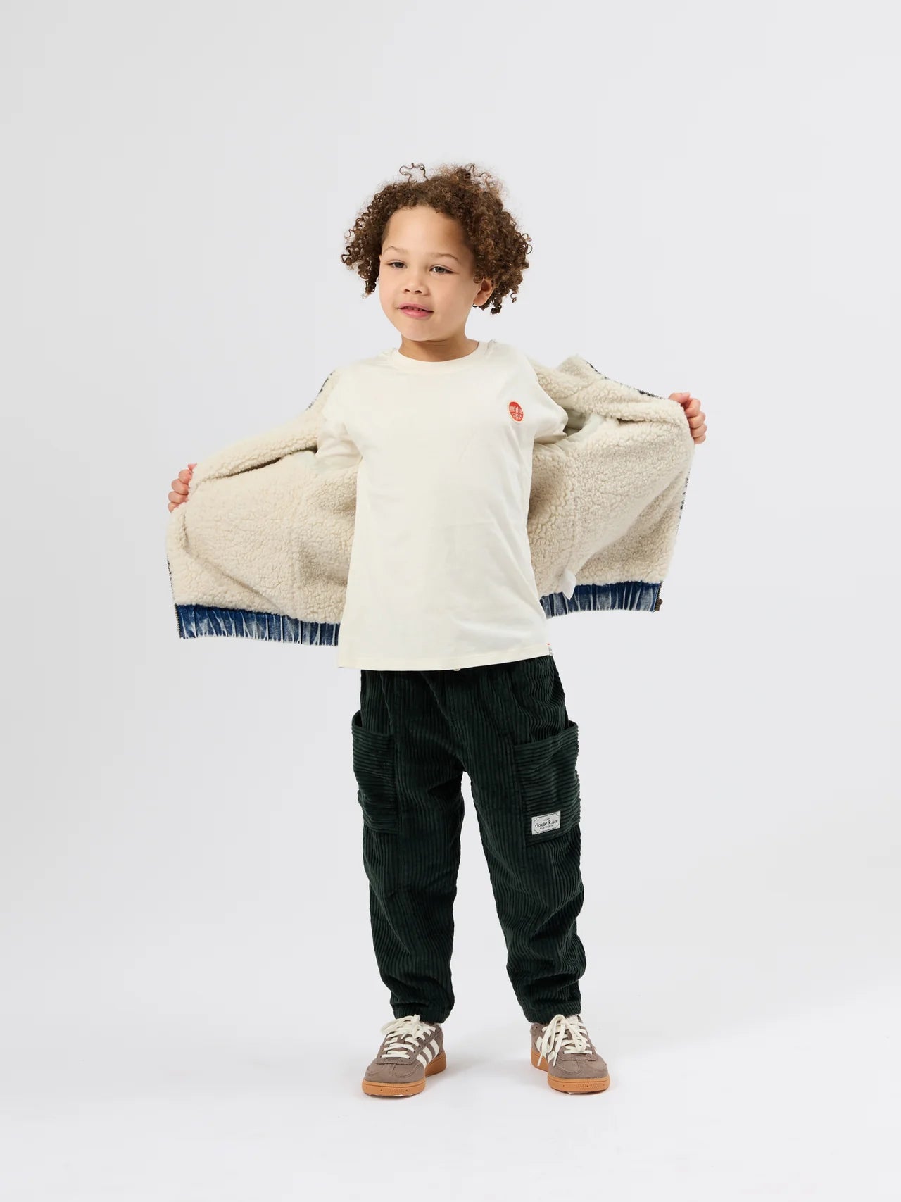KIT CORDUROY POCKET PANT MOSS | Goldie + Ace