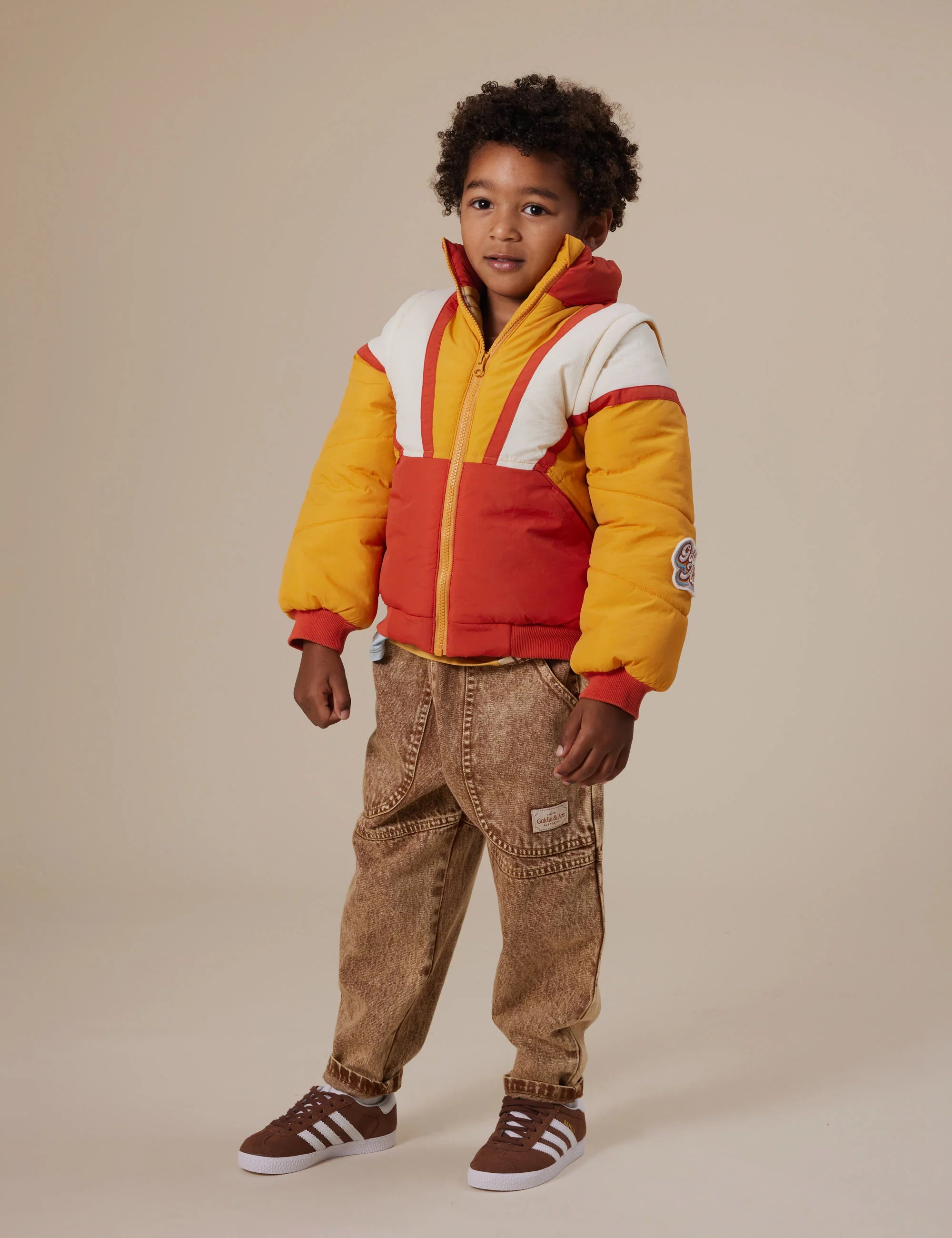 DREW DENIM POCKET PANT BROWN | Goldie + Ace