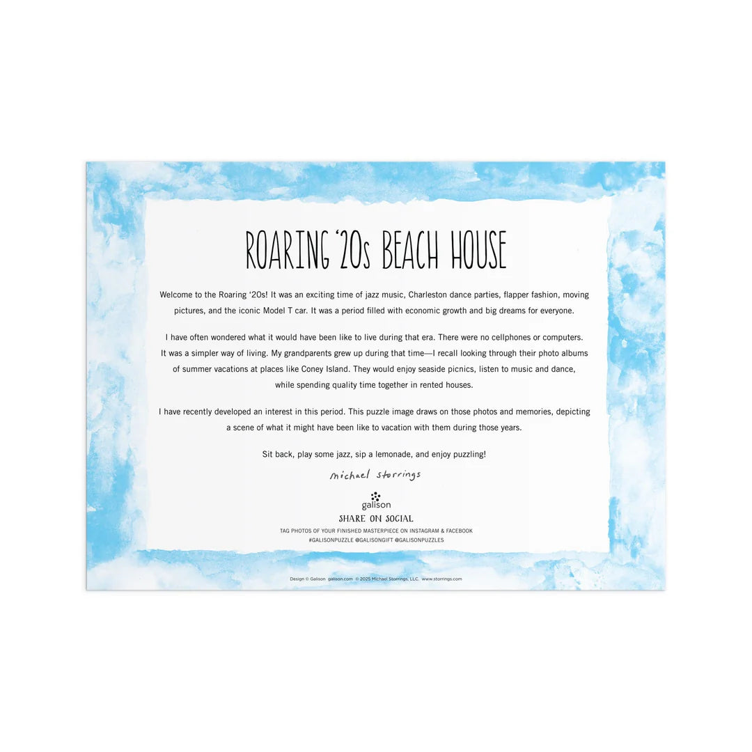 Roaring 20s Beach House - 1000 Piece Puzzle | Michael Storrings