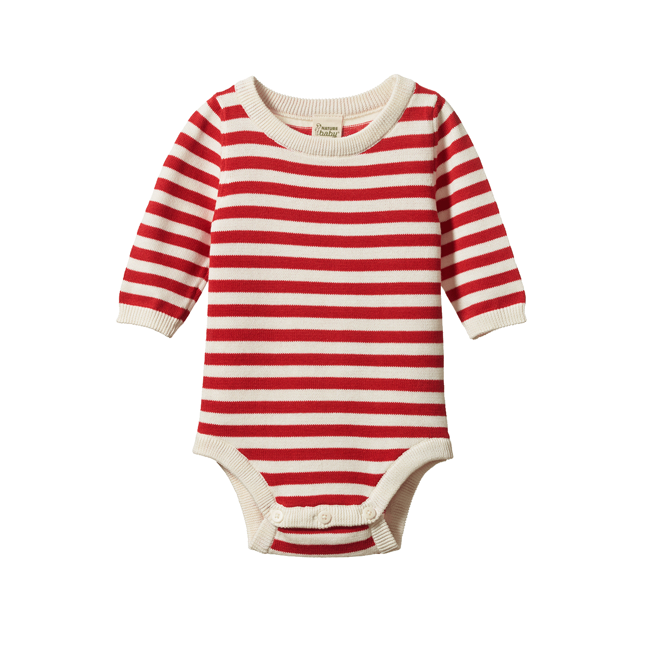 SAWYER BODYSUIT || Red Sea Stripe |Nature Baby