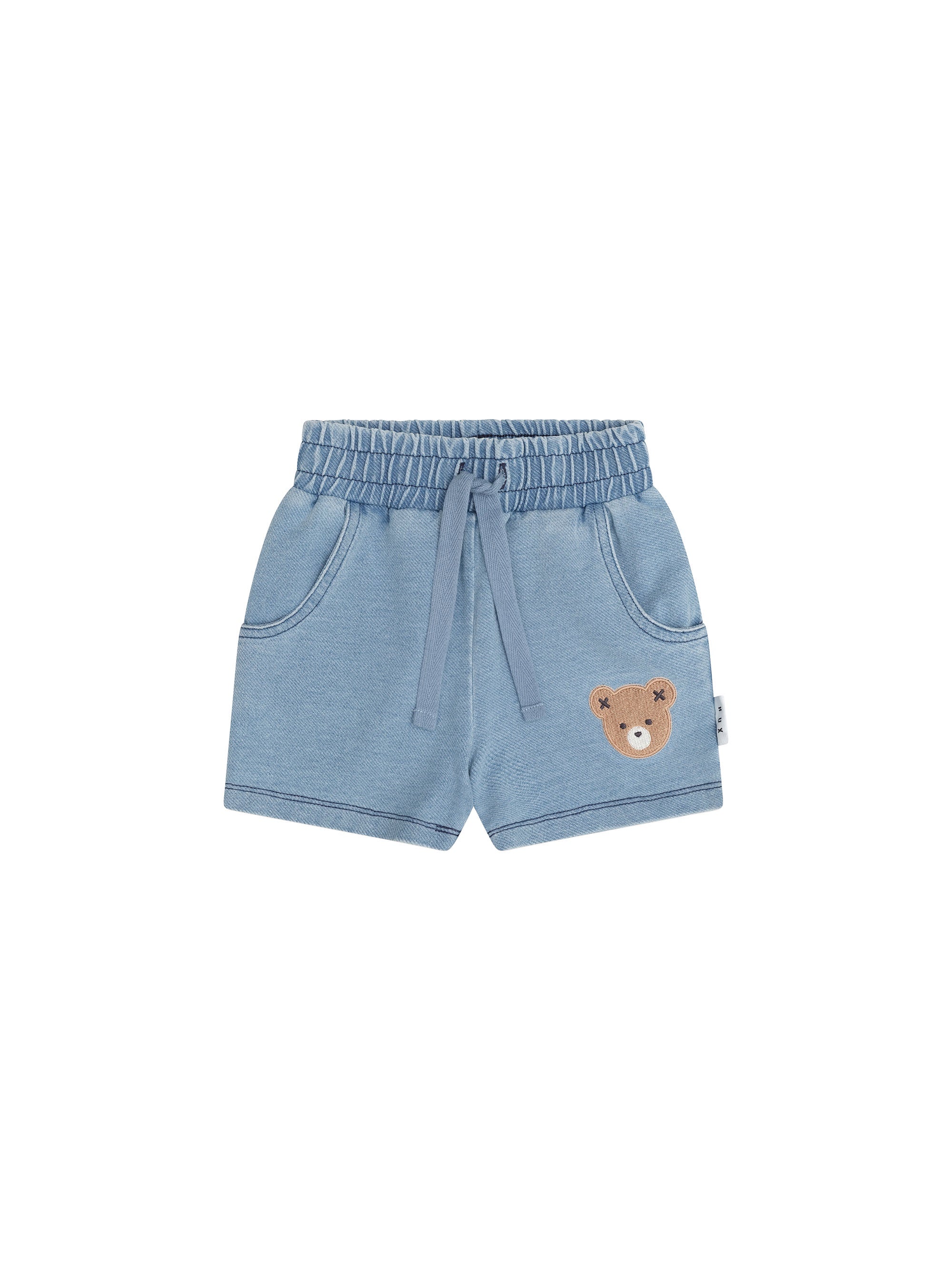 HUXBEAR KNIT DENIM SHORT | Huxbaby