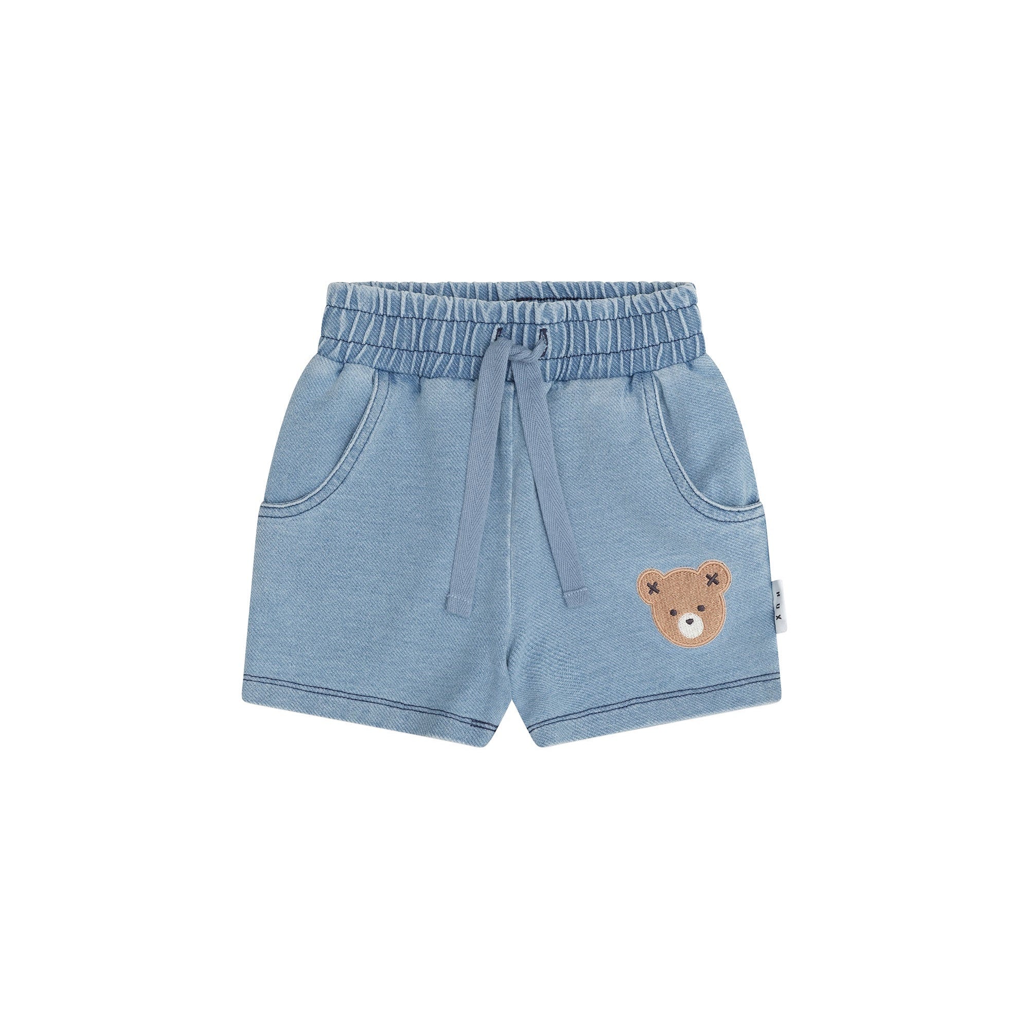 HUXBEAR KNIT DENIM SHORT | Huxbaby
