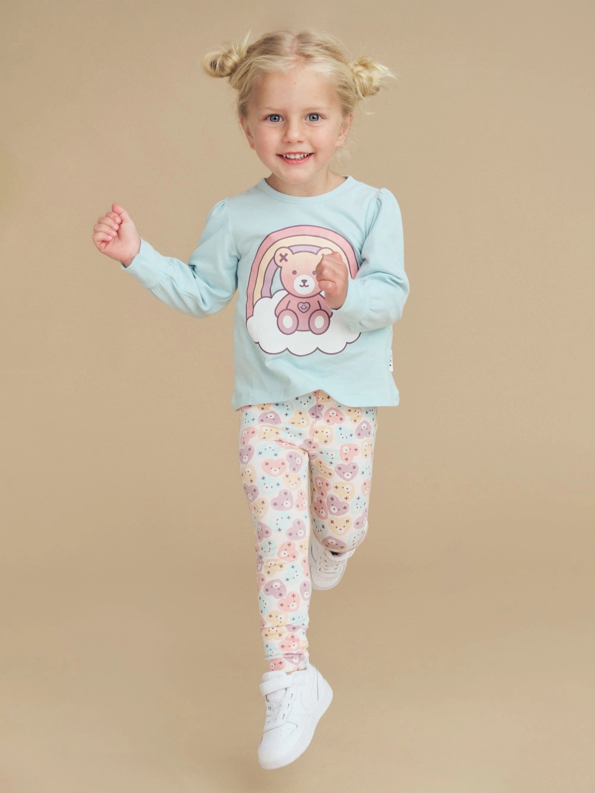 HEART BEAR LEGGING | Huxbaby