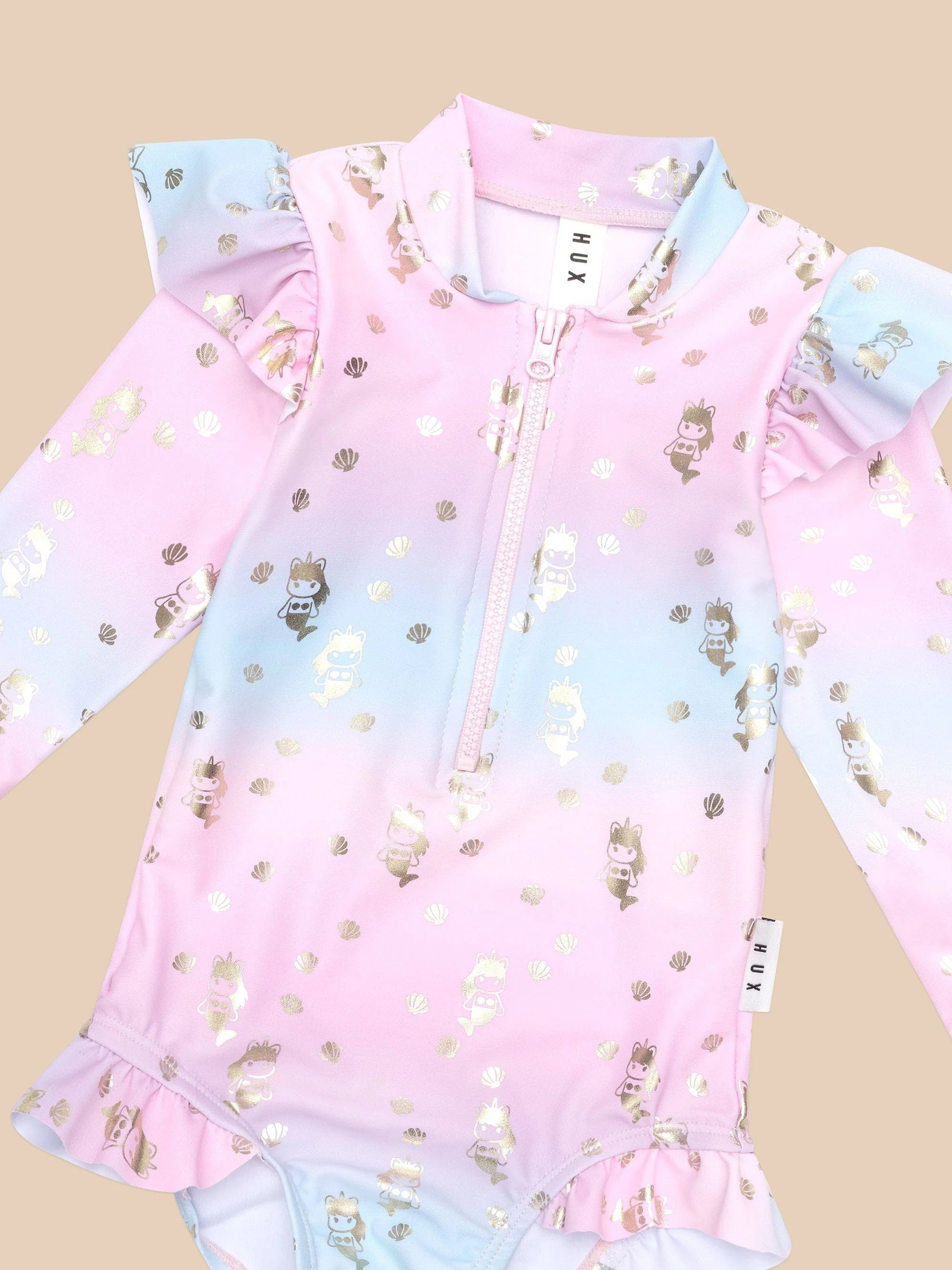 MERCORN  SHELL ZIP SWIMSUIT | Huxbaby