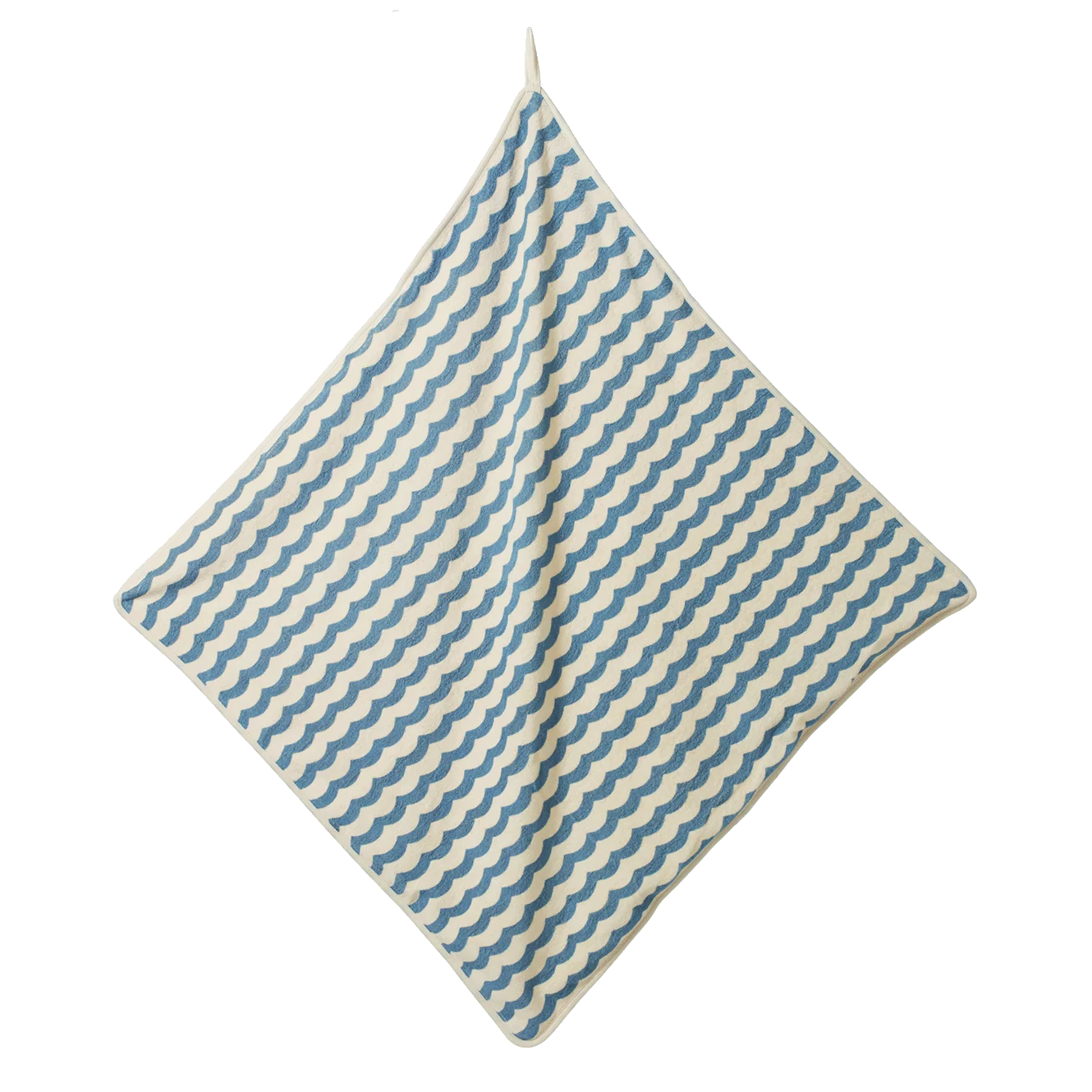 HOODED TOWEL - Waves Print - OS | Nature Baby