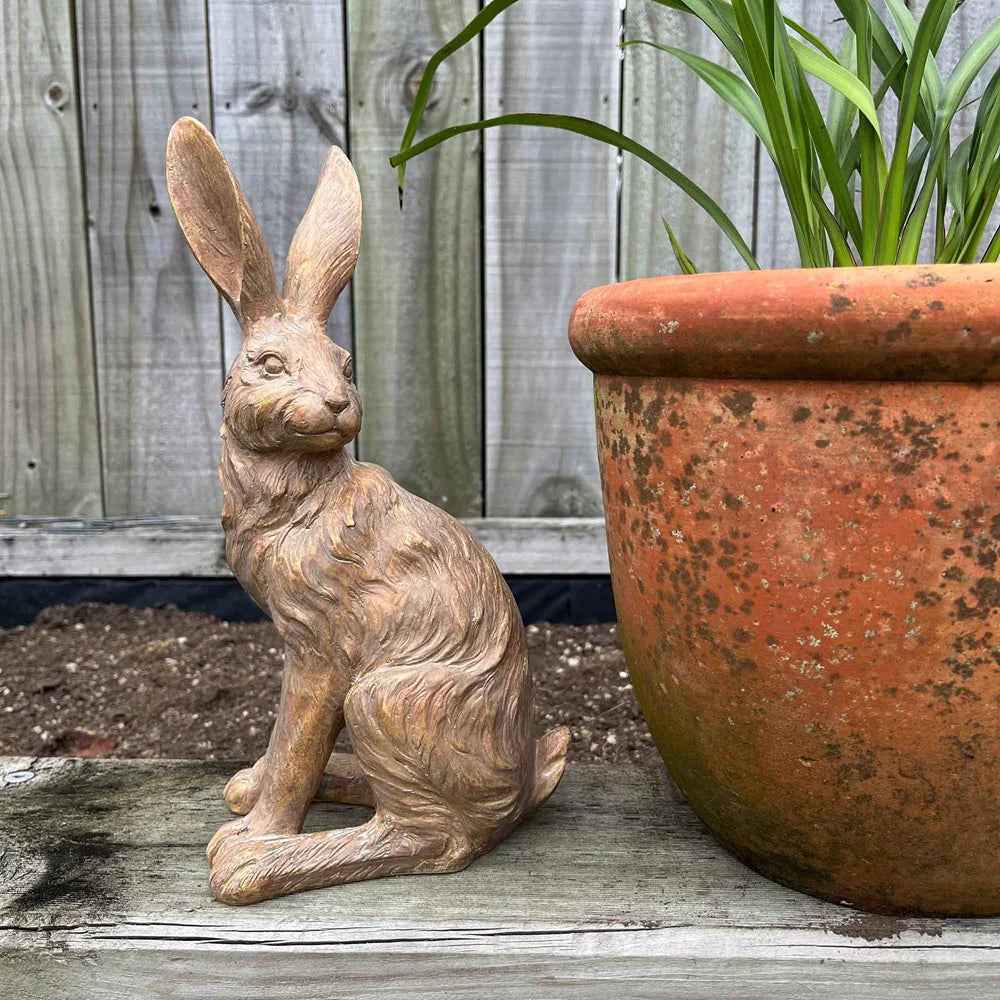 Walnut Country Hare Junior - Standing Earth | Linens & More